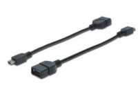 Assmann kaabel Cable OTG USB-miniUSB 0,2m