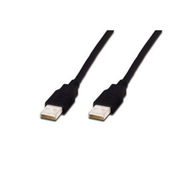 Assmann kaabel Cable USB2.0 HighSpeed USB A / USB A M / M, must, 1,8m