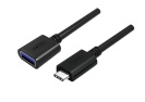 Unitek Cable USB type-C to USB AF, Y-C476BK