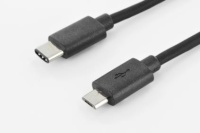 Assmann kaabel Cable USB 2.0 High Speed USB Type C / microUSB B M / M 1,8m must