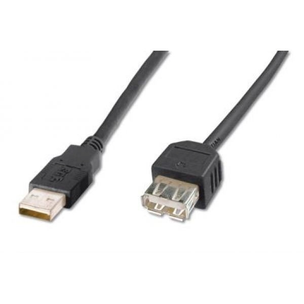 Assmann kaabel Extension Cable USB 2.0 High Speed Type USB A / USB A / Z must 1.8M