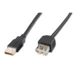 Assmann kaabel Extension Cable USB 2.0 High Speed Type USB A / USB A / Z must 1.8M
