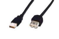 Assmann kaabel Extension Cable USB 2.0 High Speed Type USB A / USB A / Z must 5,0m