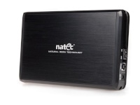 Natec RHINO External USB 3.0 enclosure for 3.5" SATA HDDs, black aluminum