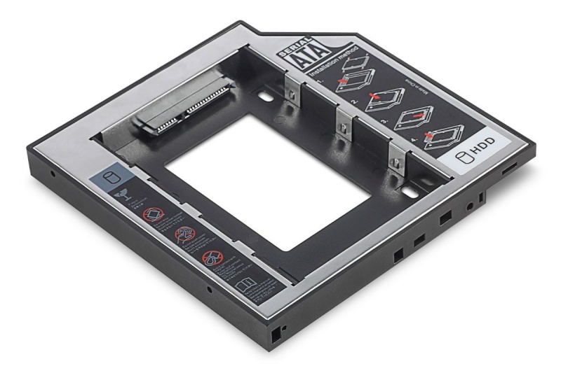 Digitus kettaboks Mounting frame SSD / HDD CD / DVD / Blu-ray SATA to SATA III 12.7mm