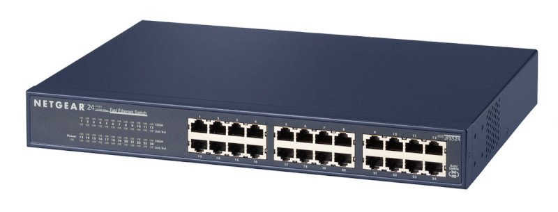 Netgear switch JFS524 ProSafe 24x10/100 Rack
