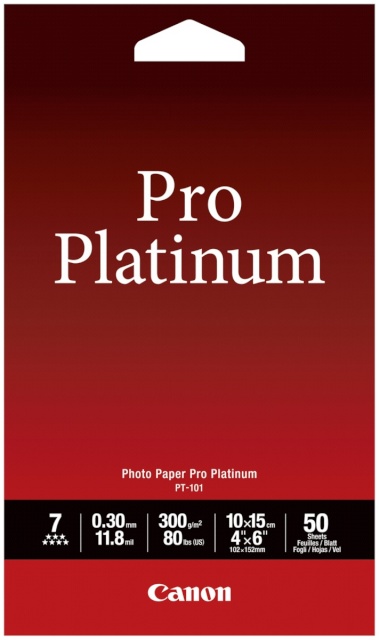 Canon fotopaber PT-101 10x15cm, 50 Lehte Photo Paper Pro Platinum 300g