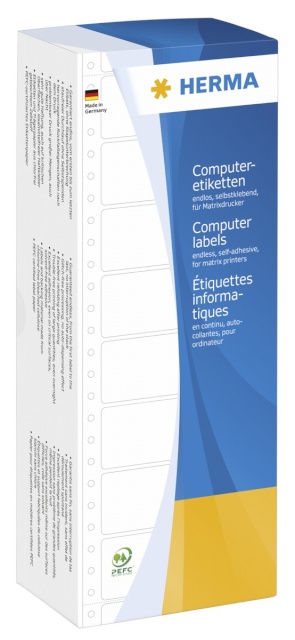 Herma etikett Computer Labels 88,9x35,7 4000tk valge 8211