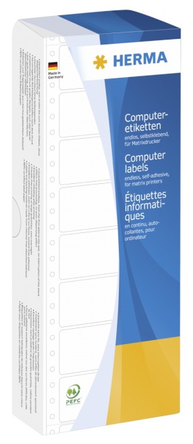 Herma etikett Computer Labels 101,6x48,4 2000tk valge 8163