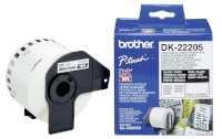 Brother etikett DK-22205 Continuous Length Paper Tape DK 6,2cmx30,5m valge