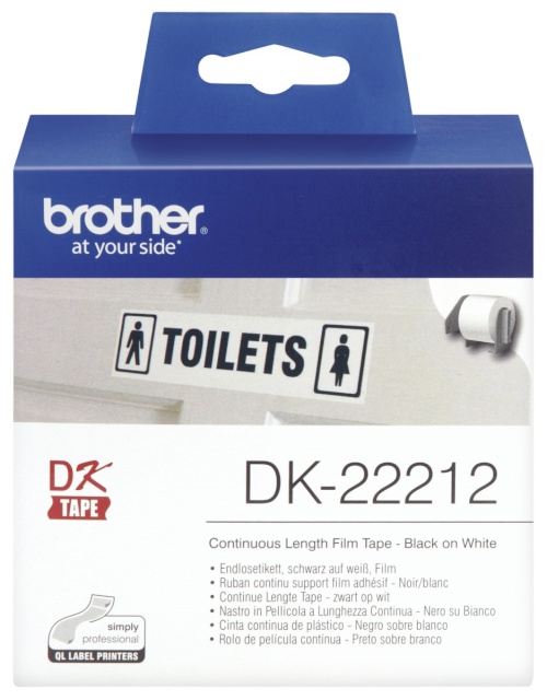 Brother etikett DK-22211 Continuous valge Film Tape (29mm) 