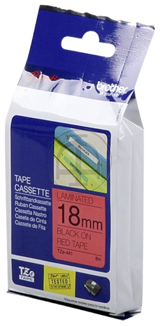 Brother labelling tape TZE-441 red/black 18 mm