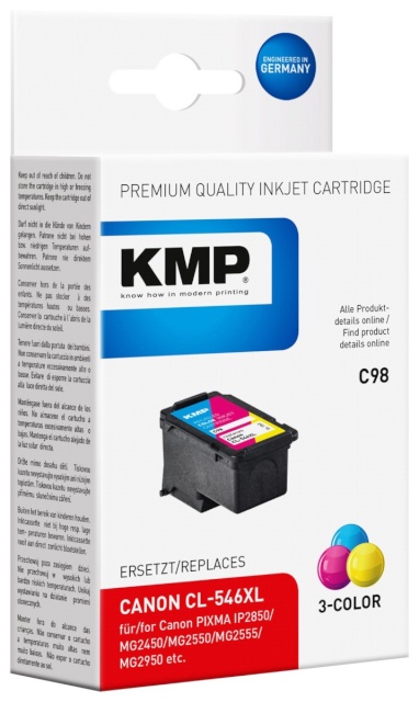KMP tindikassett C98 värviline asendustoode: CL-546 XL