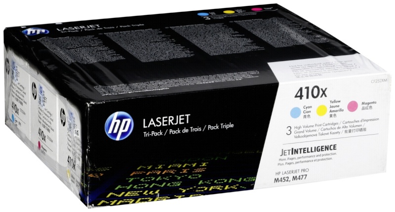 HP tooner CF 252 XM C/M/Y No. 410 X