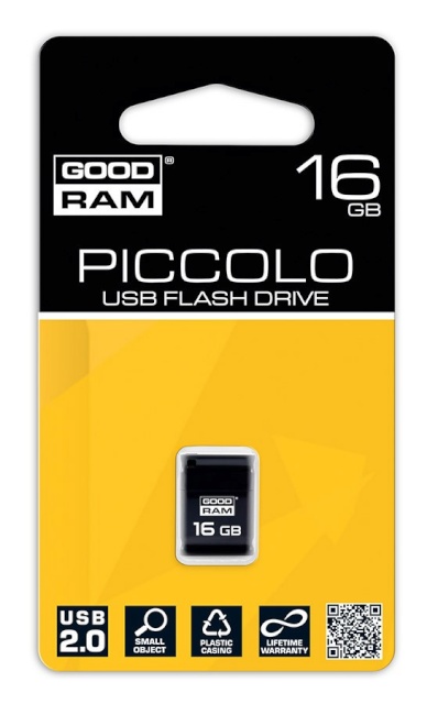 GOODRAM mälupulk PICOLLO 16GB USB2.0 must