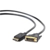 Gembird CC-DPM-DVIM-6 video cable adapter 1.8 m DisplayPort DVI Black