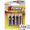 Ansmann patarei 20x4 Alkaline Mignon AA LR 6 X-Power