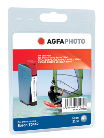 AgfaPhoto tindikassett APET0442C (Epson T0442) tsüaan