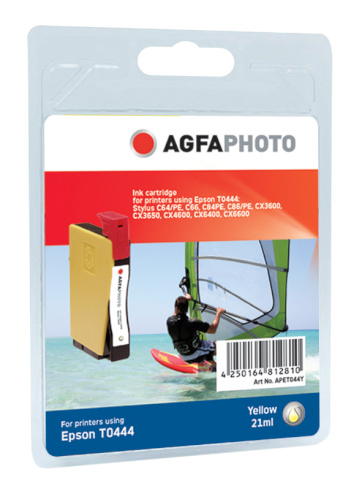AgfaPhoto tindikassett APET0444Y (Epson T0444) kollane