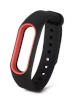 Randmerihm Silicone Watch Strap (Xiaomi Mi Band 2) must/punane