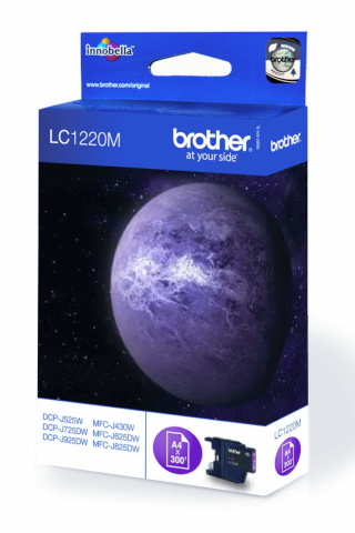 Brother tindikassett LC1220M magneta