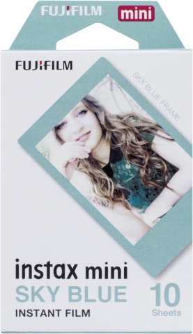 Fujifilm fotopaber Instax Mini Sky Blue Frame, 10-pakk
