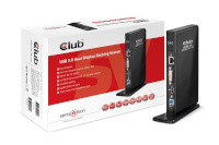 Club3D Dockingstation  USB3 ->4xUSB2/2xUSB3/HDMI/DVI black retail