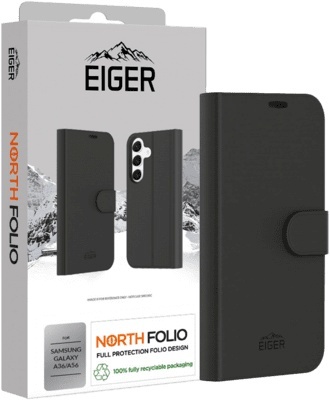 Eiger kaitsekest North Folio Case Galaxy A36/A56 must