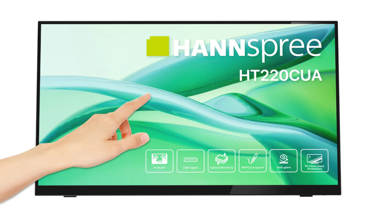 Hannspree monitor Hannspree 54.6cm (21.5") HT220CUA 16:9 M-TOUCH HDMI+DP