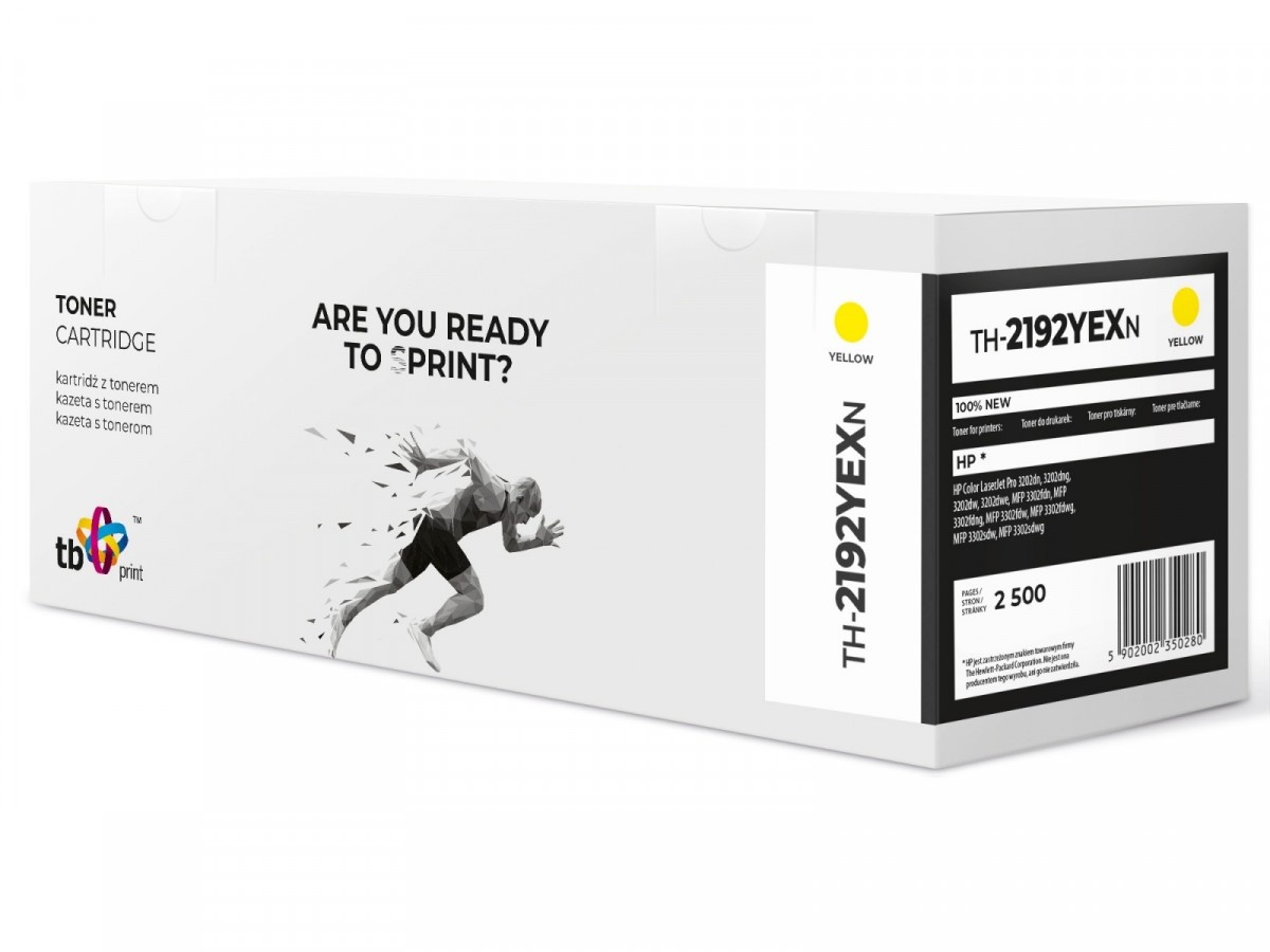 TB Print tooner for HP Color LaserJet Pro 3202 W2192X TH-2192YEXN 100% new kollane