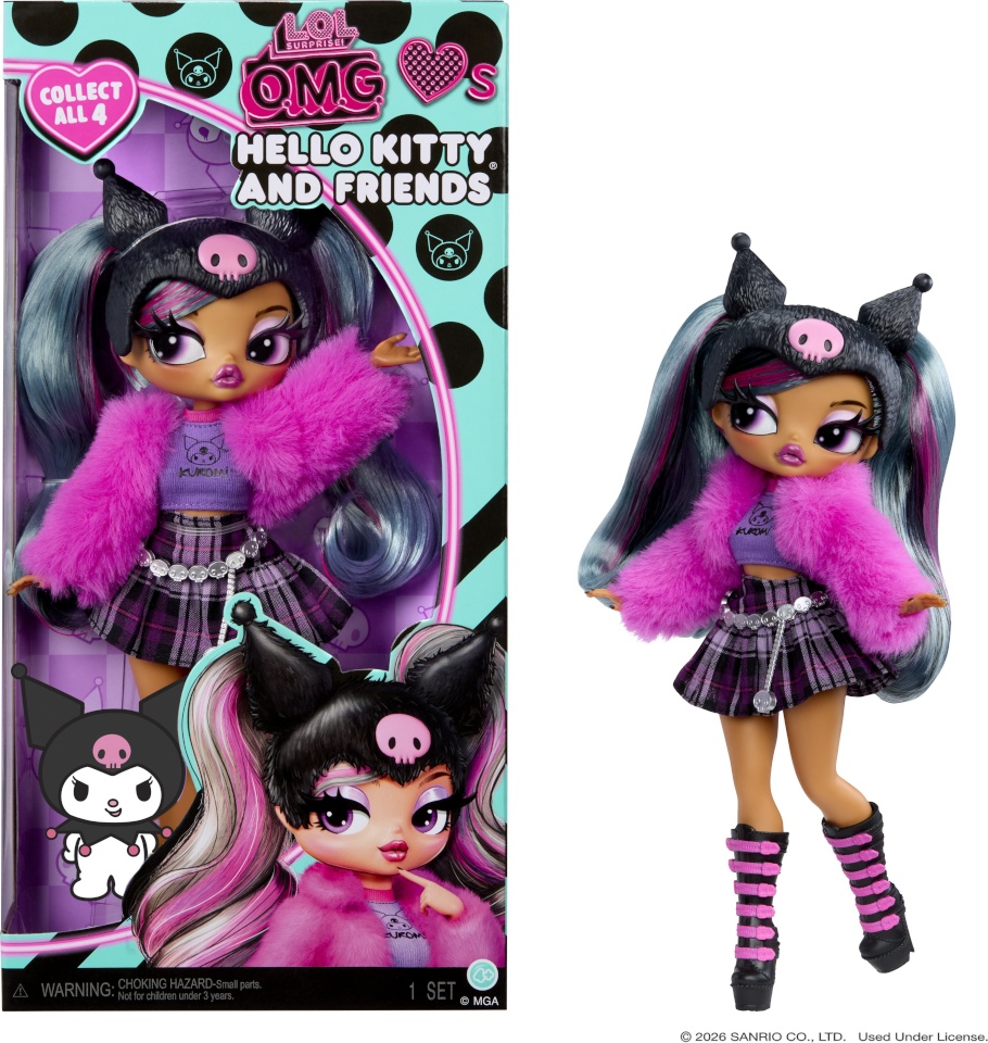LOL üllatus! LOL üllatus OMG Hello Kitty Kuromi nukk