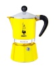Bialetti espressokann Rainbow Moka pot must, kollane