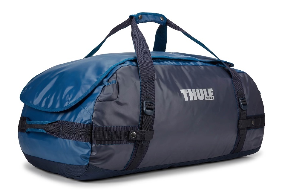 Thule sülearvutikott Duffel 90L TDSD-204 Chasm Poseidon, Waterproof, Shoulder Strap Bag, must/sinine