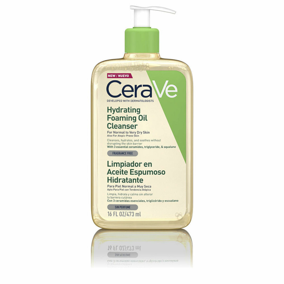 CeraVe näopuhastusõli Facial Cleansers Hydrating Foaming Oil Cleanser 473ml, naistele