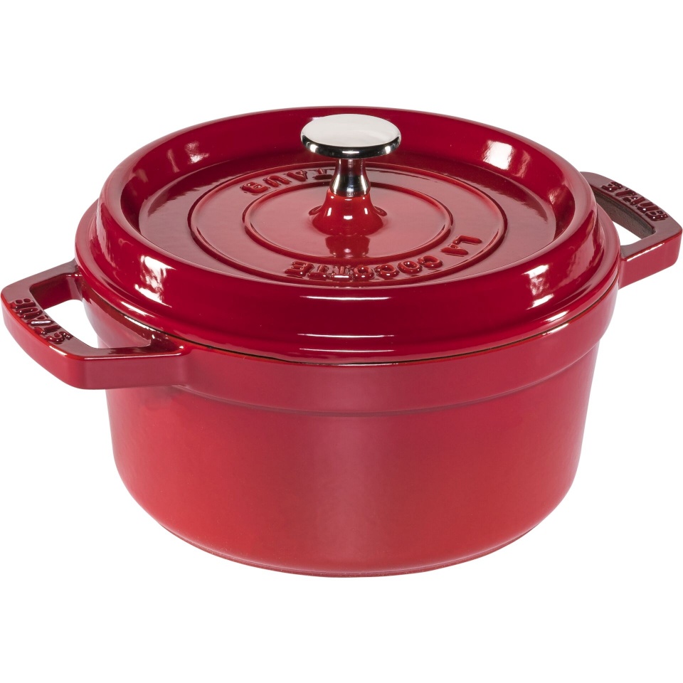 Staub ahjunõu La Cocotte 20cm round, Cherry, Cast Iron