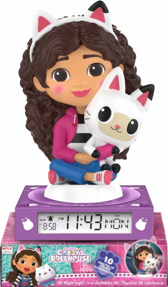 Kids Euroswan valgusti 3D with alarm Clock Gabby