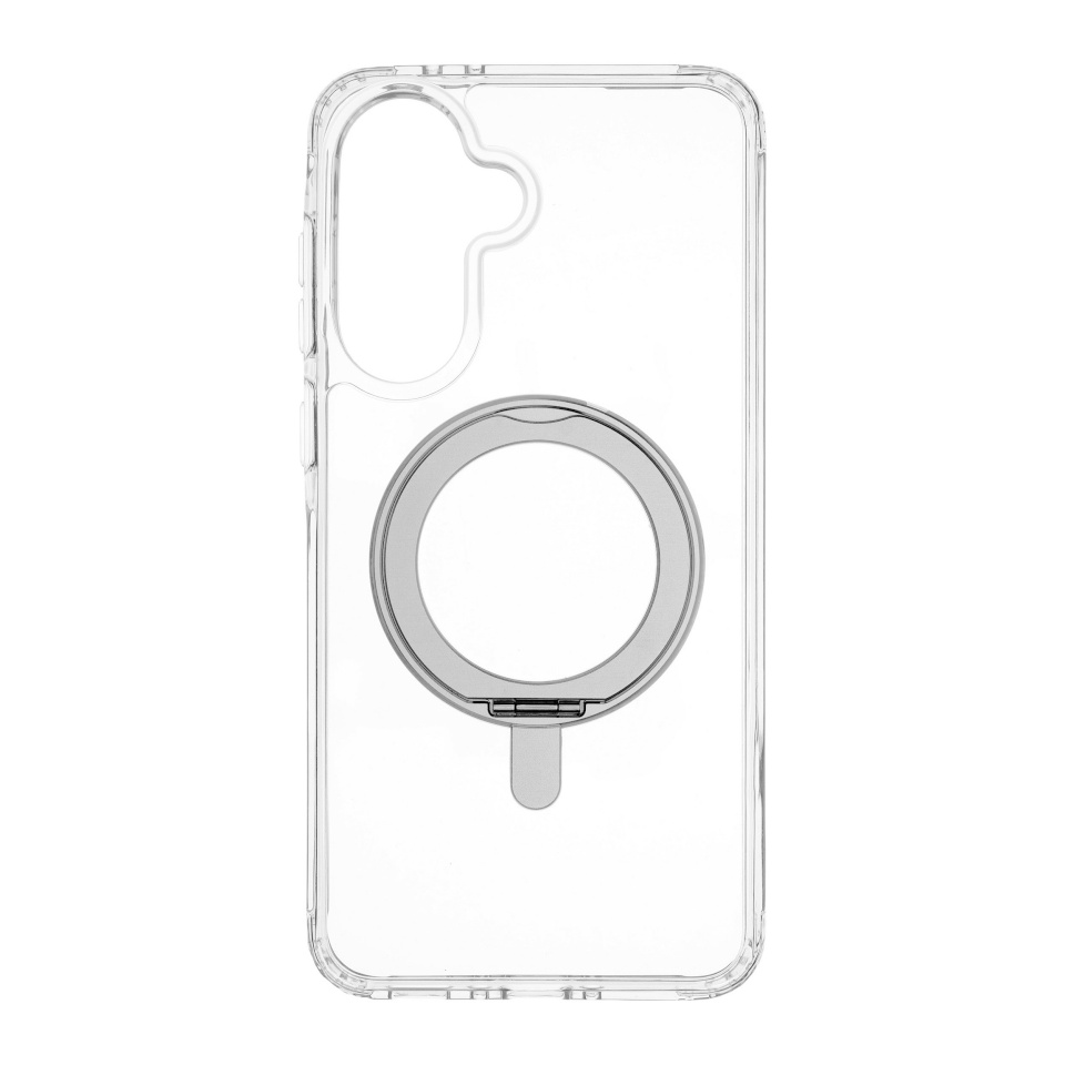 FoneKit Premium tugijalgaga ümbris MagSafe'iga ühilduva alusega, Samsung Galaxy A37, läbipaistev