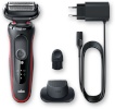 Braun pardel Shaver 51-R1200s, must/punane
