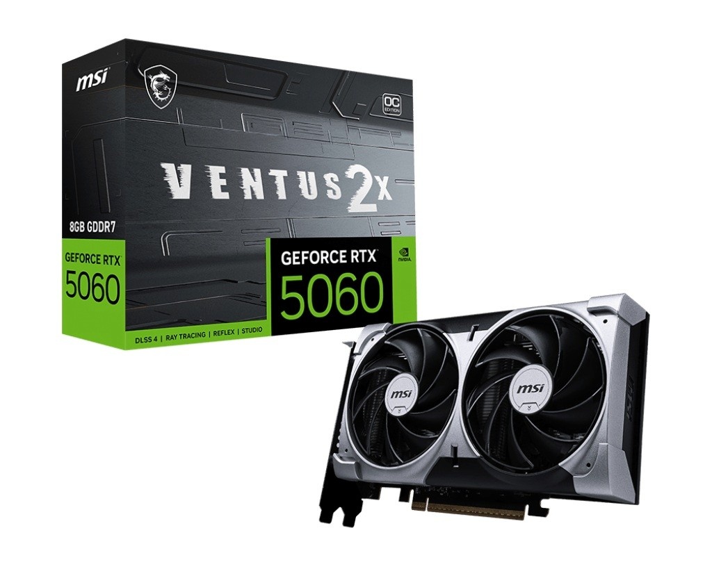 MSI videokaart GeForce RTX 5060 8G VENTUS 2X OC