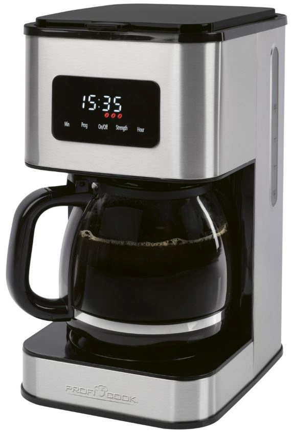 ProfiCook kohvimasin PCKA1299 Coffee Maker, roostevaba teras/must