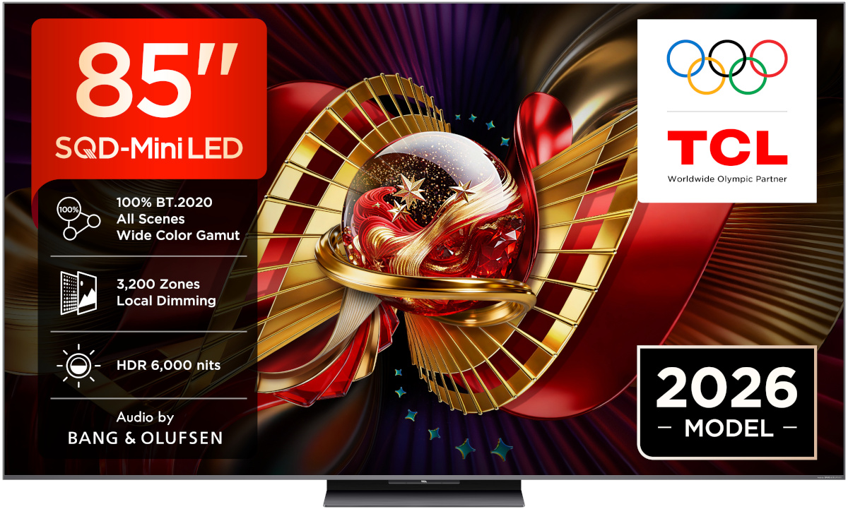 TCL 85" C8L – 4K SQD Mini-LED Google TV