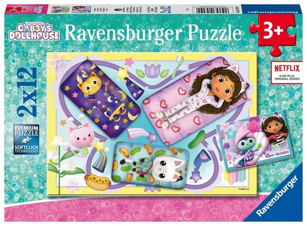 Ravensburger pusle 2x12-osaline Gabbys Dollhouse 05709 