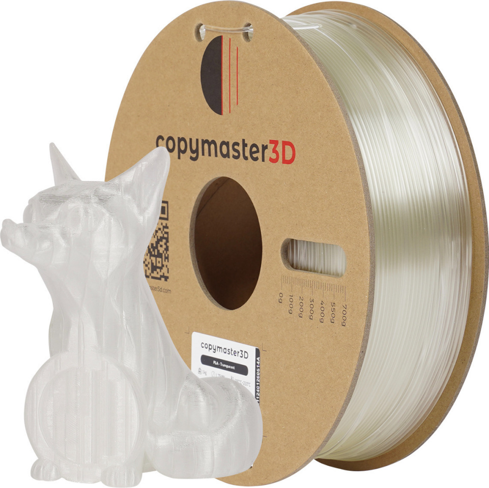 Copymaster3D PLA 3D printer niit, 1,75 mm, Läbipaistev