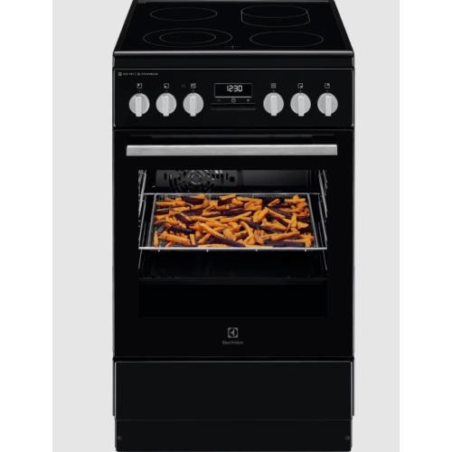 Electrolux elektripliit LKR564275K , 4 x HighLight, elektriahi, 50 cm, aurupuhastus, must