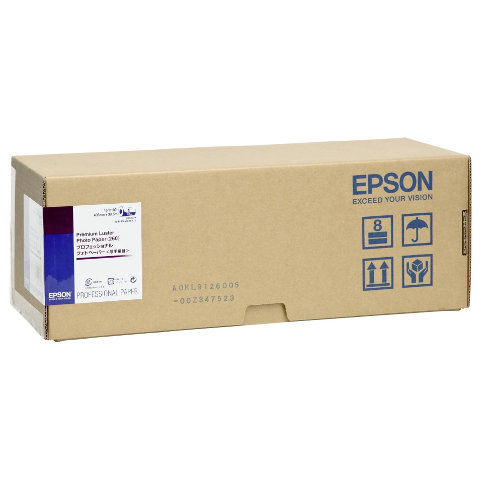Epson fotopaber Premium Luster Photo Paper 40,6 cm x 30,5 m, 260 g S 042079