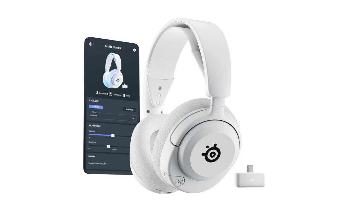 SteelSeries kõrvaklapid Arctis Nova 5P Wireless (valge)