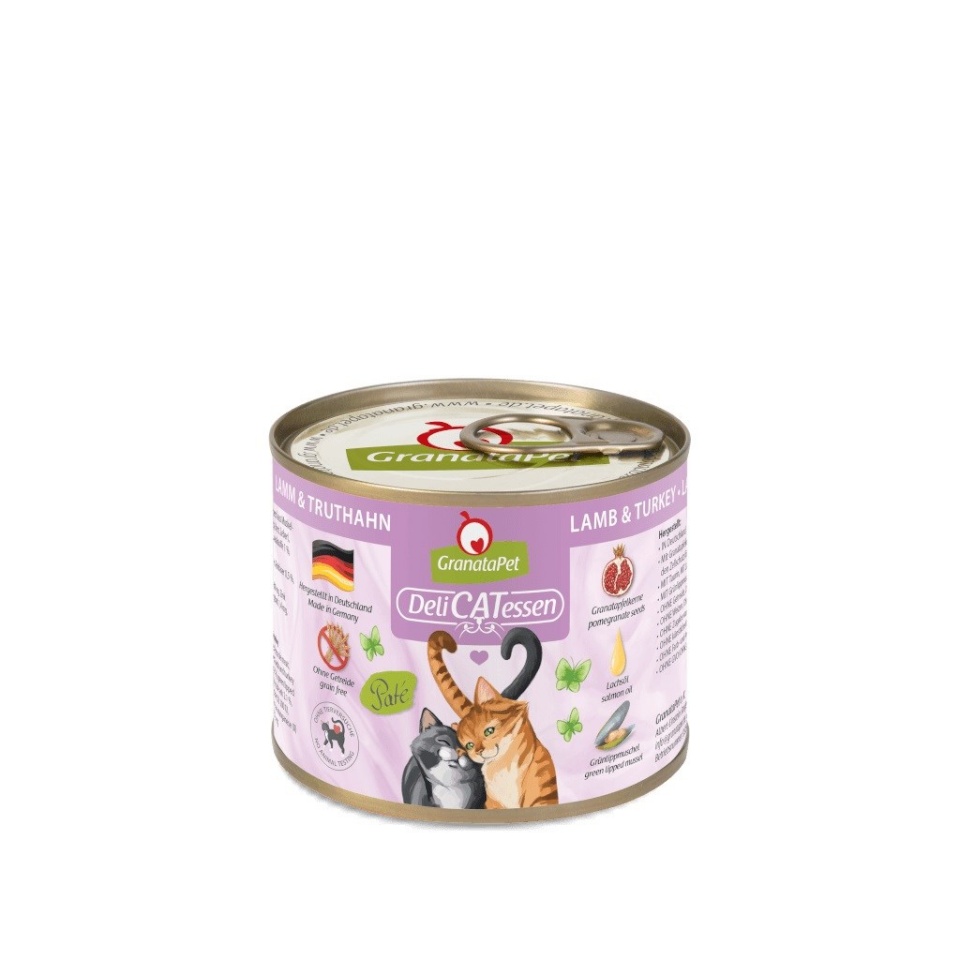Fox4pets kassitoit GRANATAPET DeliCATessen Lamb and Turkey, 200g