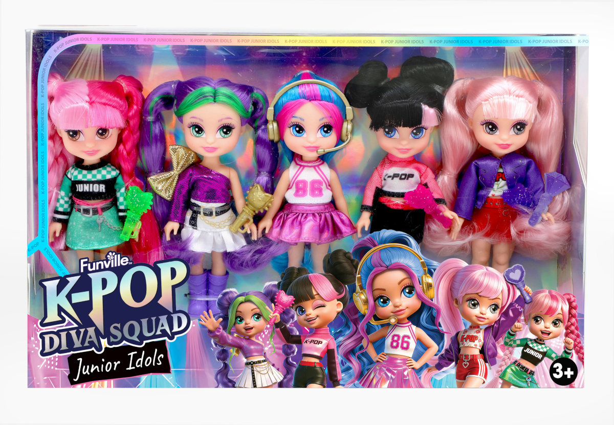 K-pop Diva Squad Junior Idols figuurikomplekt, assortii., 12 cm, 81165