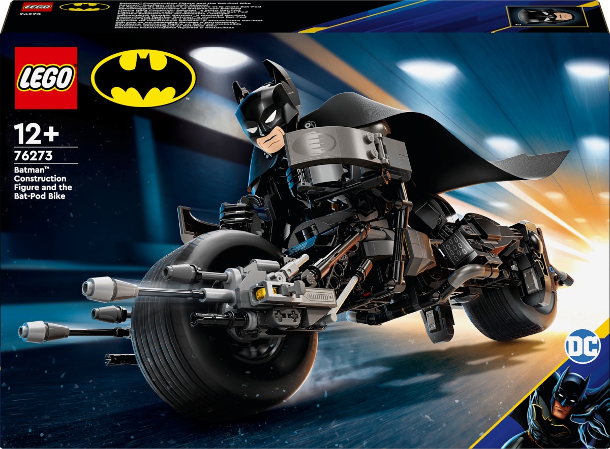 Lego klotsid Super Heroes 76273 Super Heroes DC Batman-i ehitusfiguur ja Bat-Pod Bike