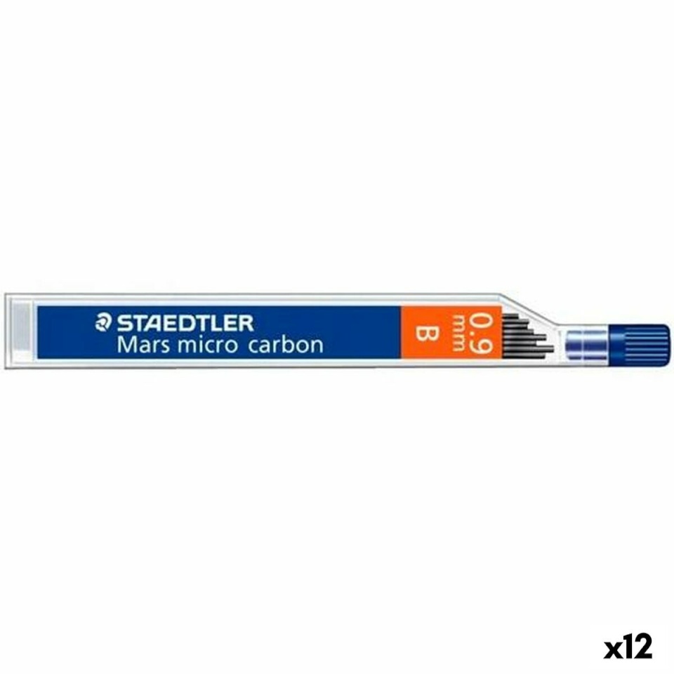 Staedtler pliiatsisüsi varuosa Mars Micro Carbon B 0.9 mm 12tk